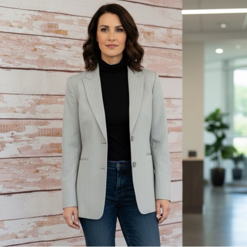 NEW Talbots Stretch Cotton Blazer